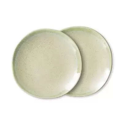 Talerz ceramiczny 70s 2 szt. Pistachio HKliving