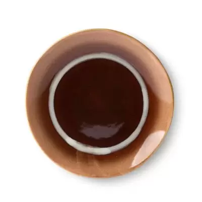 Talerz deserowy ceramiczny 70s 2 szt. stream HKliving