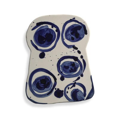 Servírovací talíř Sophia béžová a modrá 2 ks. Serax{101}