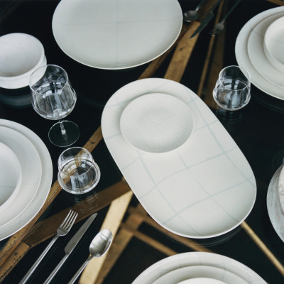 Zuma deep plate 25 cm white 2 pcs. Serax