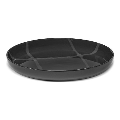 Zuma deep plate 25 cm black 2 pcs. Serax
