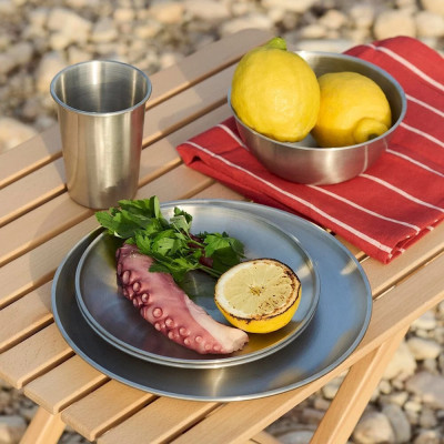 Talerz metalowy Outdoor Market 2 szt. 13 cm Hay