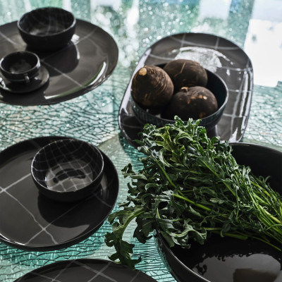 Zuma breakfast plate 23 cm black 2 pcs. Serax