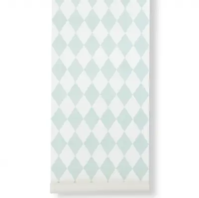 Tapeta Harlequin miętowa ferm living