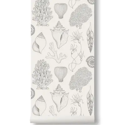 Tapeta Katie Scott shells złamana biel ferm living
