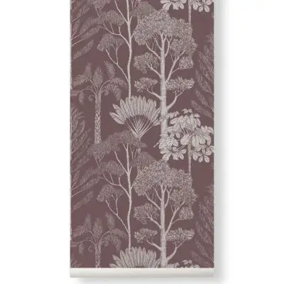 Tapeta Katie Scott Trees Mahoniowa Ferm Living