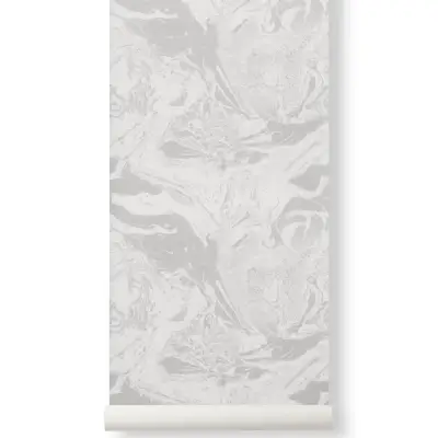 Tapeta Marbling beżowa ferm living