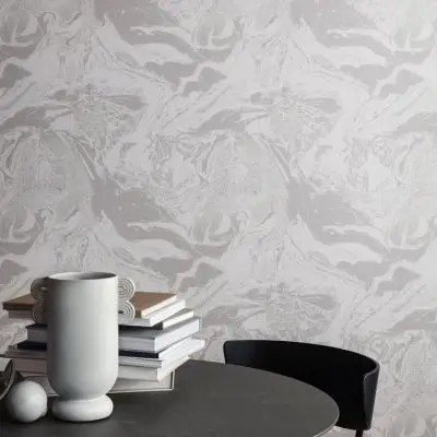 Tapeta Marbling beżowa ferm living