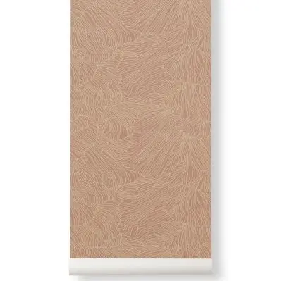 Tapeta coral zakurzony róż ferm living