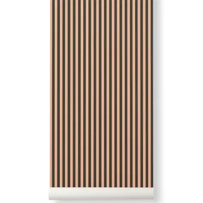 Tapeta lines zielona ferm living