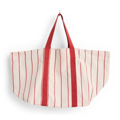 Torba piknikowa Outdoor Market beżowa w czerwone pasy HAY