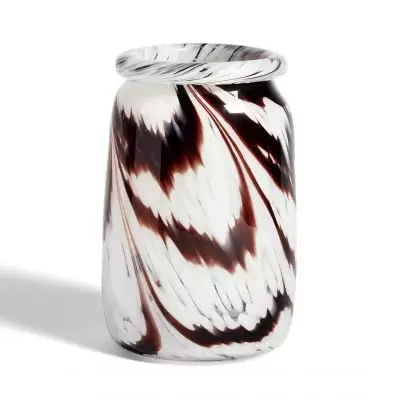 Wazon Splash coffee&white Hay