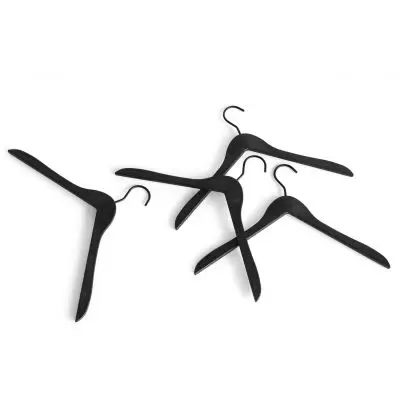 Wieszak na ubrania Coat Hanger 4 szt. czarny Hay