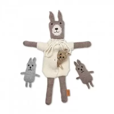 Zabawka przytulanka Rabbit Family Ferm Living