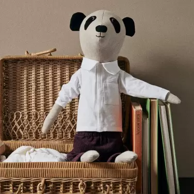 Zabawka przytulanka Teddy panda Ferm Living