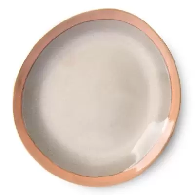 Zestaw 2 ceramicznych talerzy 70s earth HKliving
