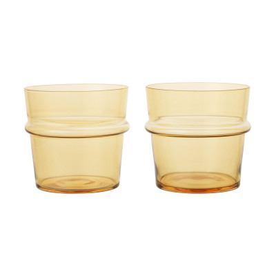 Zestaw 2 szklanek Boya 300 ml żółty Ferm Living