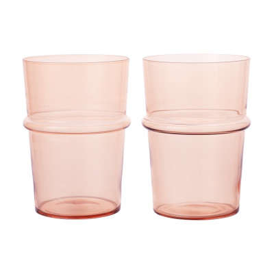 Zestaw 2 szklanek Boya 450 ml różowy Ferm Living