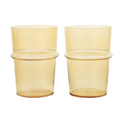 Zestaw 2 szklanek Boya 450 ml żółty Ferm Living
