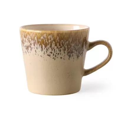 Zestaw 8 ceramicznych kubkw do cappuccino 70s bark HKliving