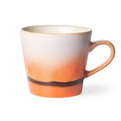 Zestaw 8 ceramicznych kubkw do cappuccino 70s mars HKliving