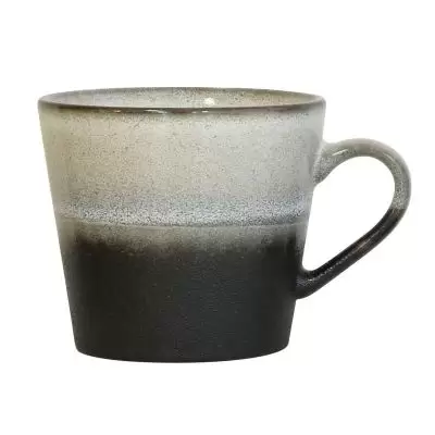 Zestaw 8 ceramicznych kubków do cappuccino 70s rock HKliving