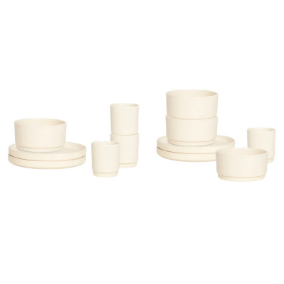 Zestaw obiadowy Otto 12 el. naturalny Frama