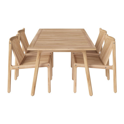 Zestaw ogrodowy Patio stół 160 cm + 4 krzesła Bolia