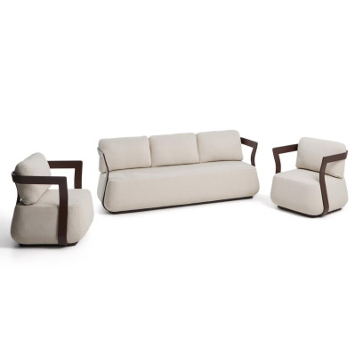 Zestaw ogrodowy Tamaris brązowy Kave Home