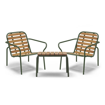 Zestaw ogrodowy Vig stolik + 2 fotele Normann Copenhagen