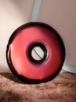 Lustro Rondo 95 cm Red Rubin Zieta