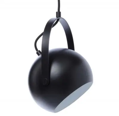 LAMPA WISZĄCA BALL HANDLE 19 CM CZARNA FRANDSEN