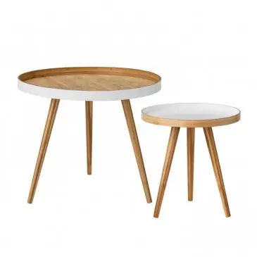 STOLIKI KAWOWE BAMBOO 2 SZT. BLOOMINGVILLE