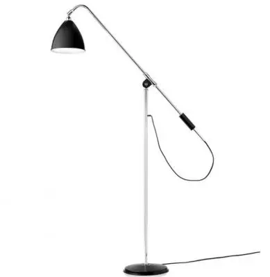 Lampa Podłogowa Bestlite Bl4 Stal Chromowana Czarna Matowa Gubi