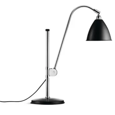 Lampa Stołowa Bestlite Bl1 Stal Chromowana Czarna Gubi