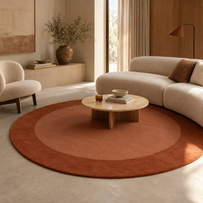 Dywan Solera Shard terakotowy Linie Design