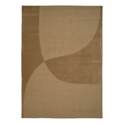 Dywan Split Plains musztardowy Linie Design