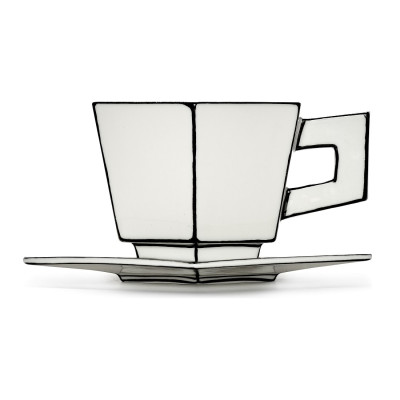 Filiżanka do cappuccino ze spodkiem Carte Blanche Serax