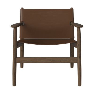 Fotel Archer br�zowa sk�ra - ciemny d�b Bolia
