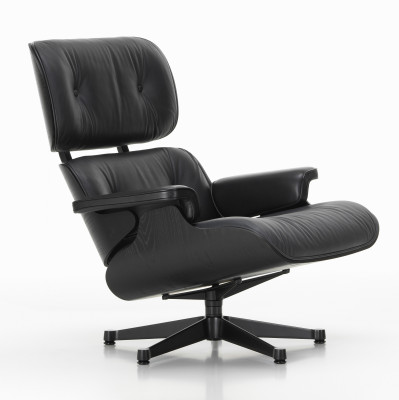 Fotel Eames Lounge chair skórzany Nero Vitra