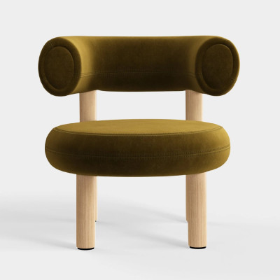 Fotel Fat Natural Wood - Forest Velvet Tom Dixon