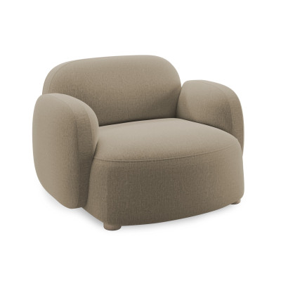 Fotel Gem z podłokietnikiem Brusvik Light Brown Northern