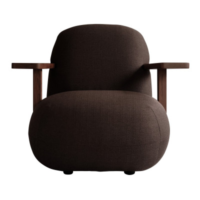 Fotel Toe z pod�okietnikami br�zowy 101 Copenhagen