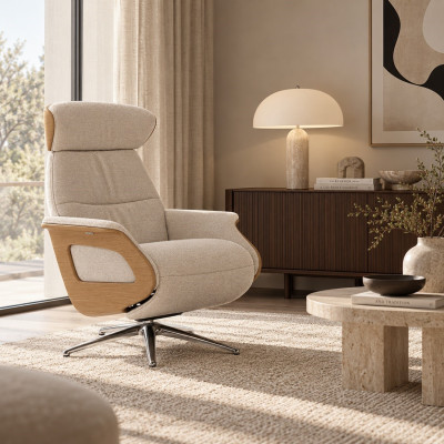 Fotel Wypoczynkowy Clement High Function Sandy beige Flexlux