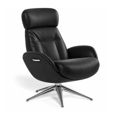 Fotel wypoczynkowy Elegant Omaha Black Flexlux