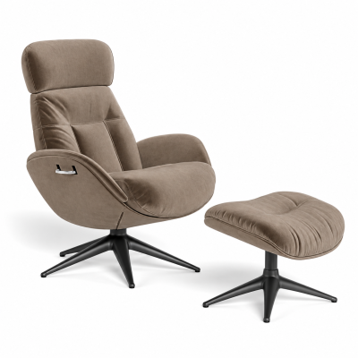 Fotel wypoczynkowy Elegant z podn�kiem Mole brown Flexlux