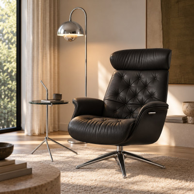 Fotel Wypoczynkowy Volden High Nature Black Flexlux