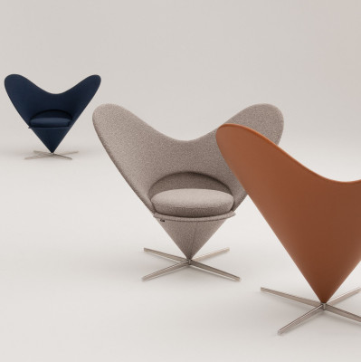 Fotel Heart Cone Chair Volo Night blue Vitra