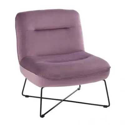 fotel lounge purpurowy j-line