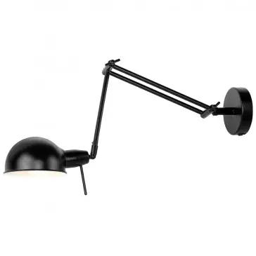 LAMPA ŚCIENNA GLASGOW CZARNA IT S ABOUT ROMI